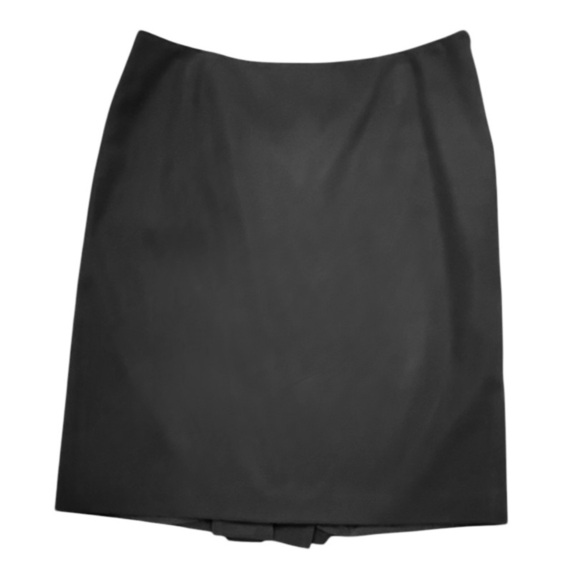 MaxMara Black Knee Length 100% Wool Women's Suit Skirt Size 10/Medium MSRP $595